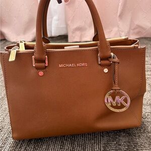 Michael Kors Tan Leather Satchel